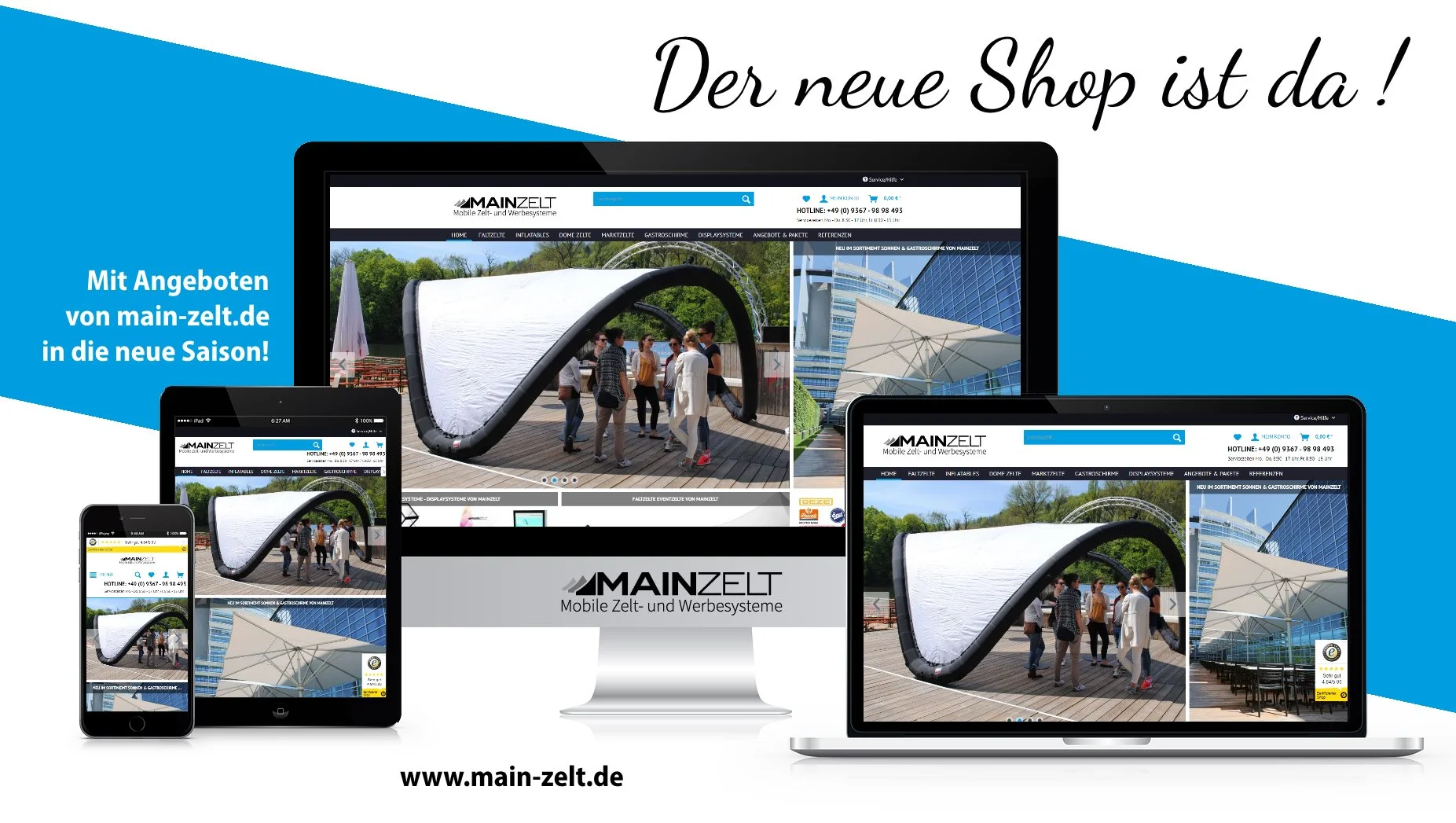 Umzug Main-Zelt Shop