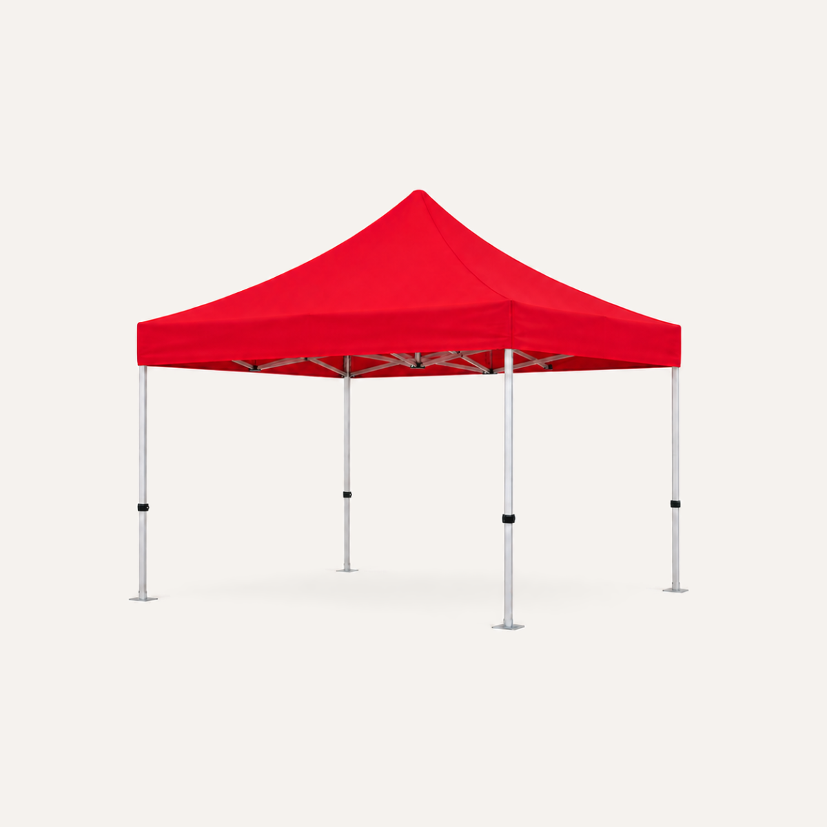 Faltzelt 3 × 3 m Hex45 Allround mit Aluminiumgestell, weitere Ansicht