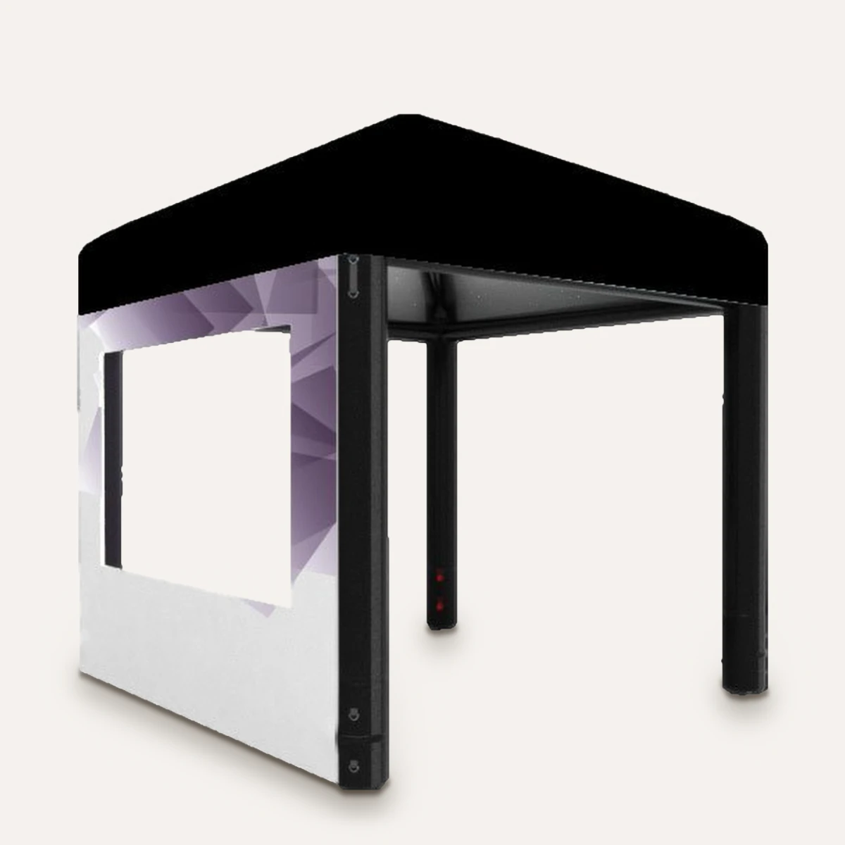 Aufblasbarer Pavillon mit bedruckter Fensterwand, Rendering