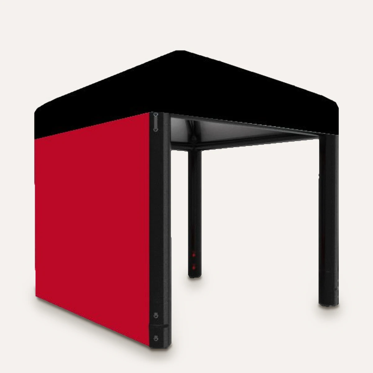 Aufblasbarer Pavillon mit roter geschlossener Seitenwand