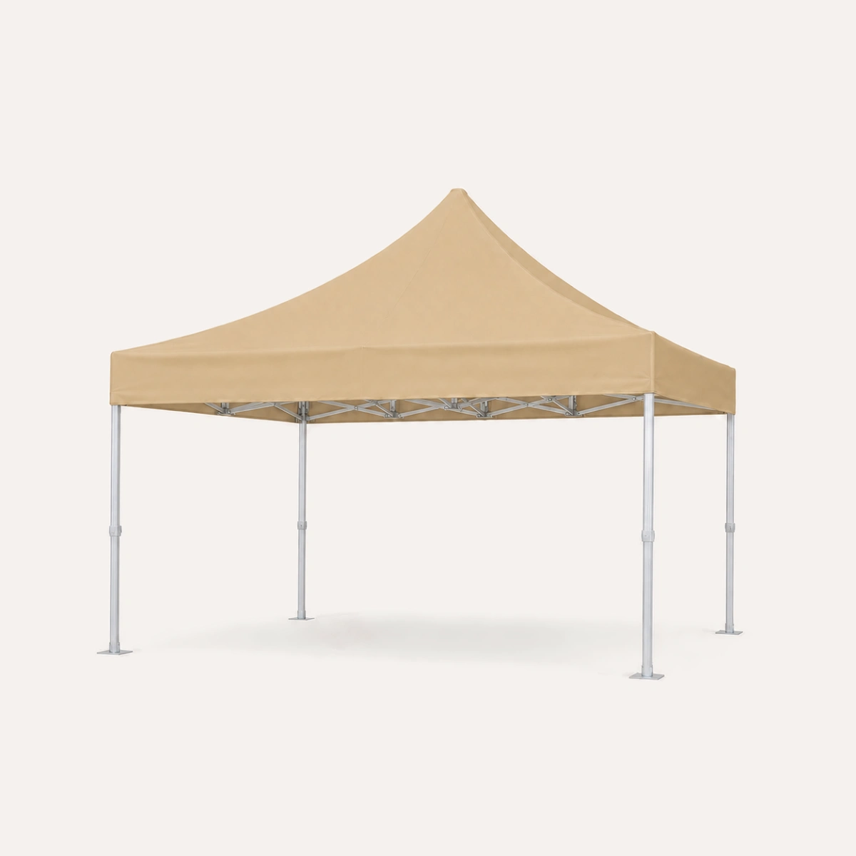 Faltzelt 4 × 4 m Modular mit quadratischer Grundfläche, weitere Ansicht