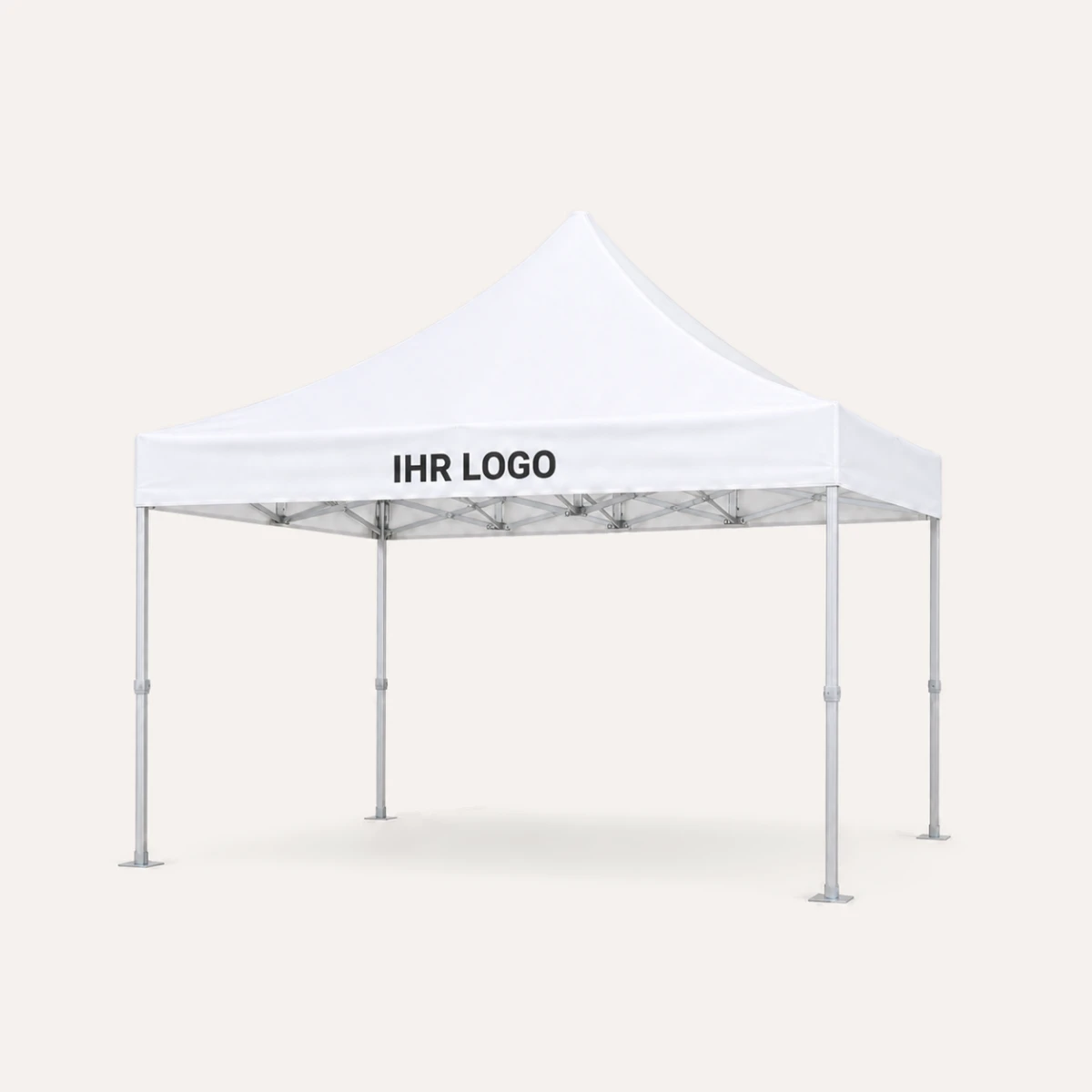 Faltpavillon 4x4m Modular, stabiles Aluminium Eventzelt, Ansicht 3
