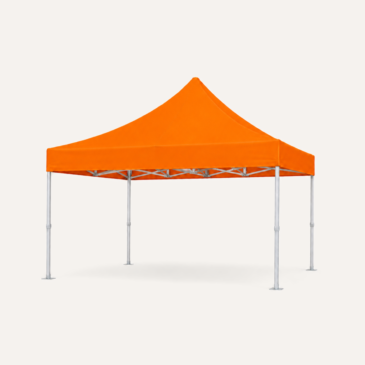 Faltzelt 4 × 4 m Modular mit quadratischer Grundfläche, weitere Ansicht