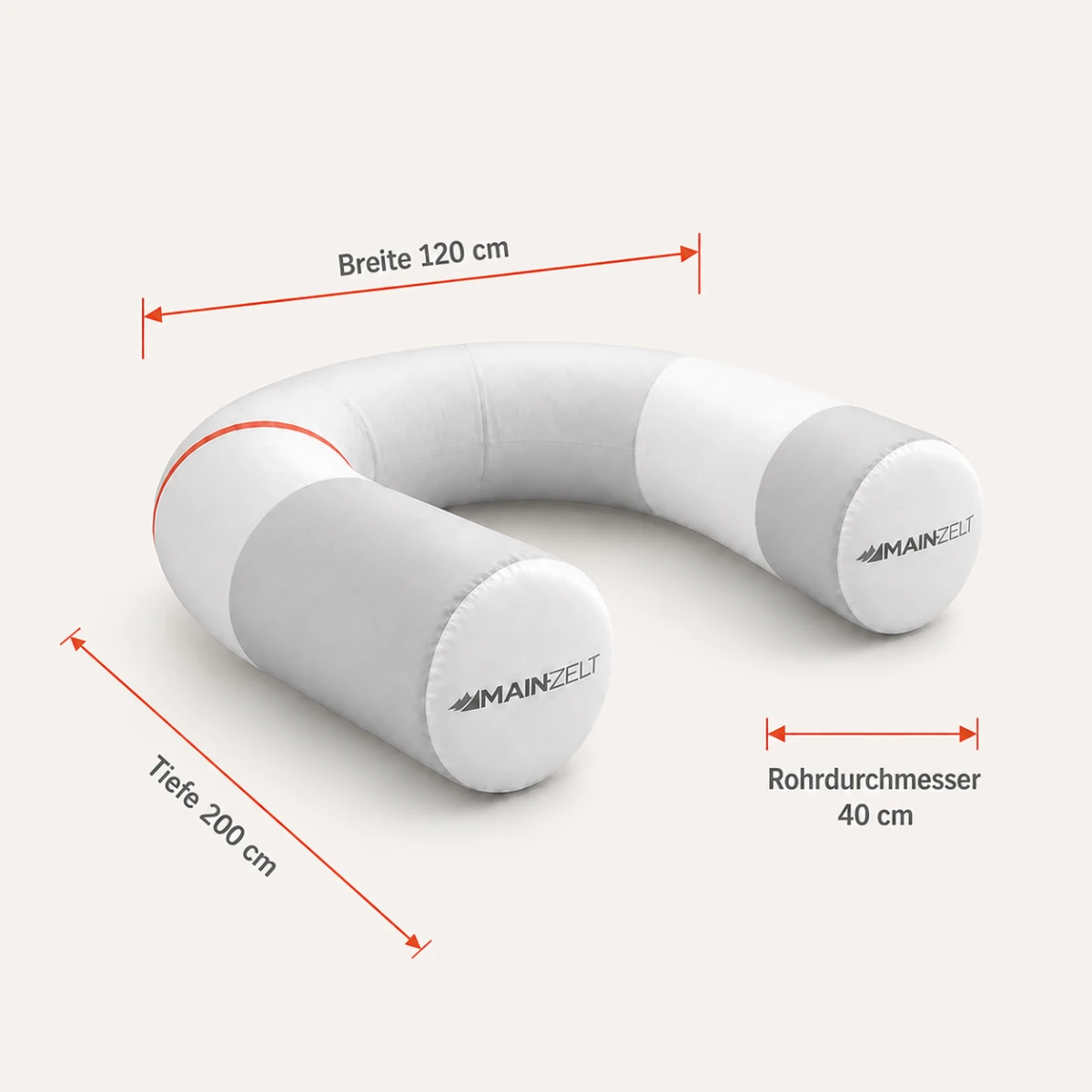 Aufblasbarer Sitzring als Sitzdonut mit Ihrem Motiv, rund oder eckig, weitere Ansicht