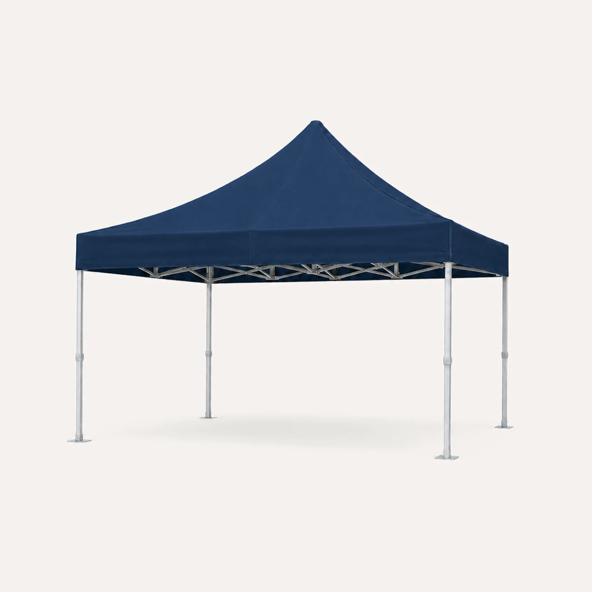 Faltpavillon 4x4m Modular, stabiles Aluminium Eventzelt, Ansicht 4