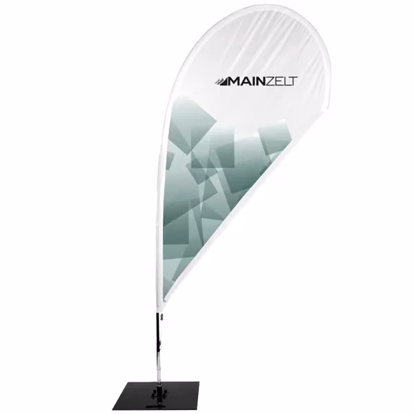Beachflag Tropfen 310 inkl. Glasfaser Mast - Hauptansicht