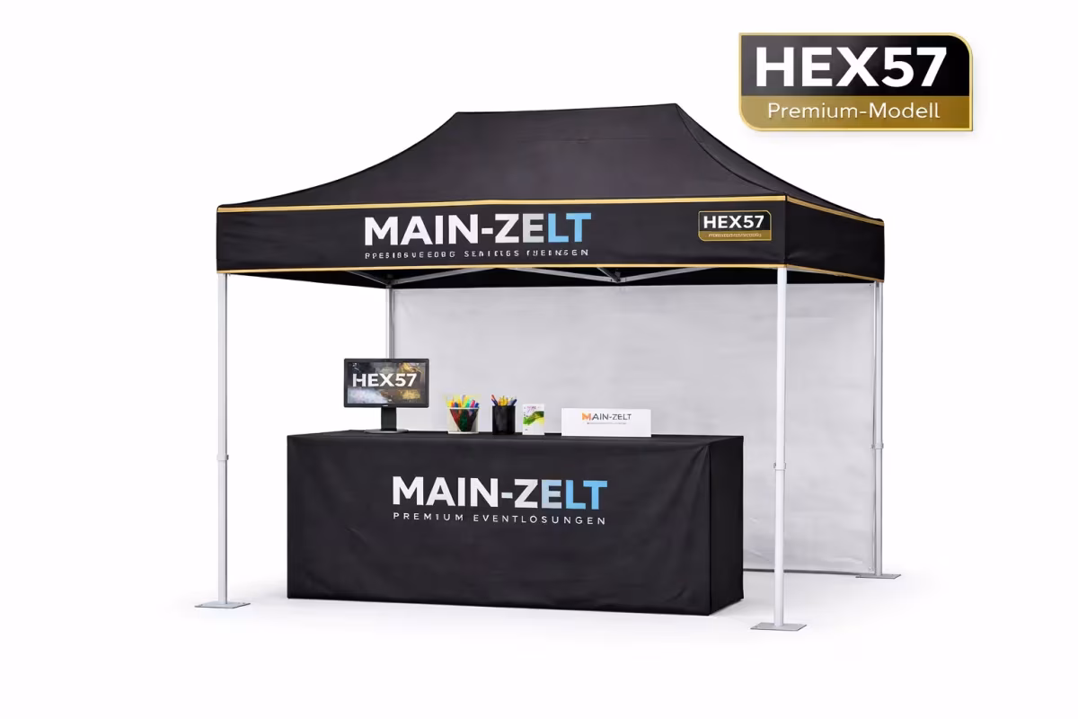 Faltpavillon 2x3m – Premium Hex57 – Profi-Gestell (High-End)