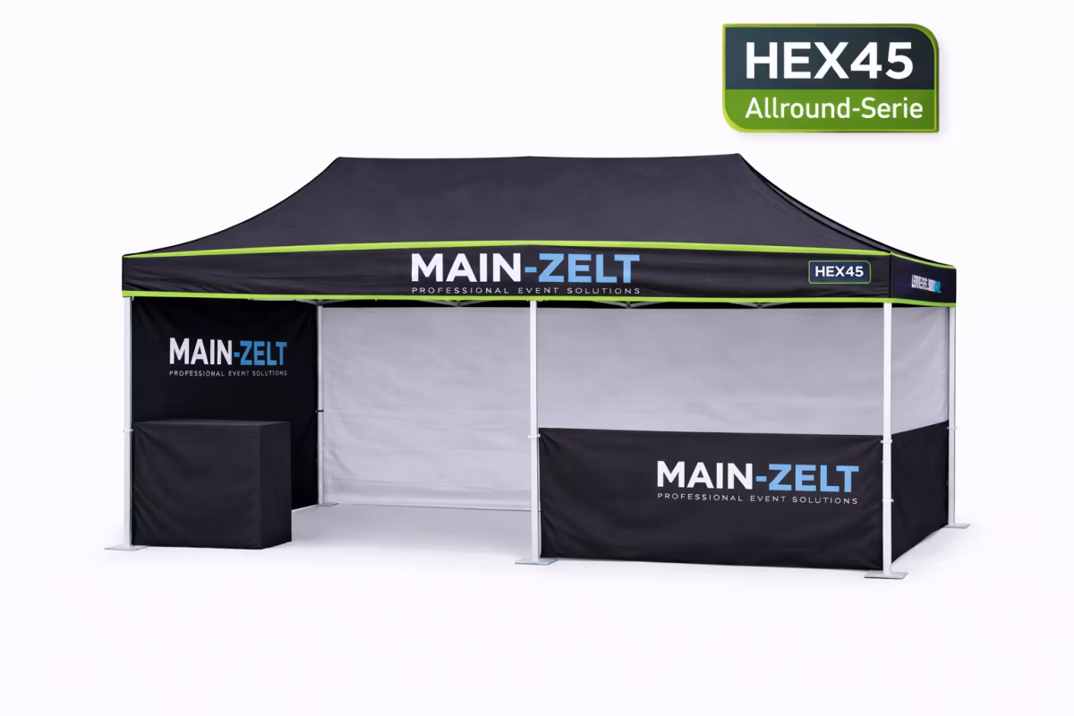 Faltpavillon 3x6m Hex45 Allround – Profi Aluminium Gestell