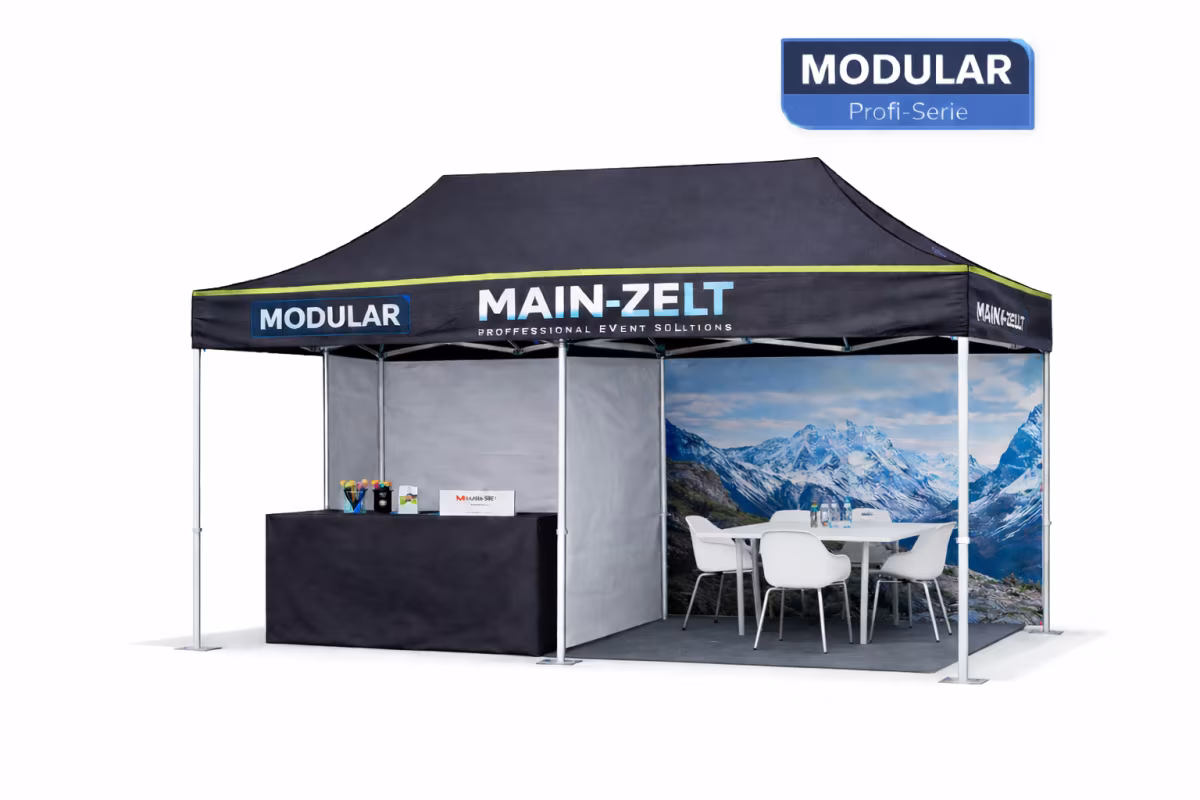 Faltpavillon 4x6m Modular – stabiles Aluminium Eventzelt MAIN-ZELT