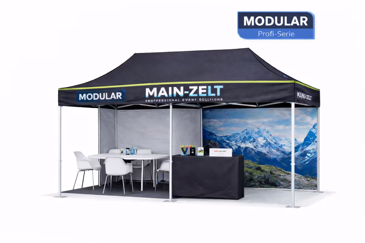 Faltpavillon 4x8m Modular – stabiles Aluminium Eventzelt MAIN-ZELT