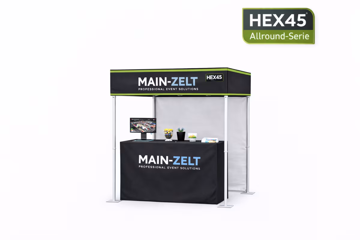 Faltpavillon 1,5×1,5m Hex45 – Flachdach