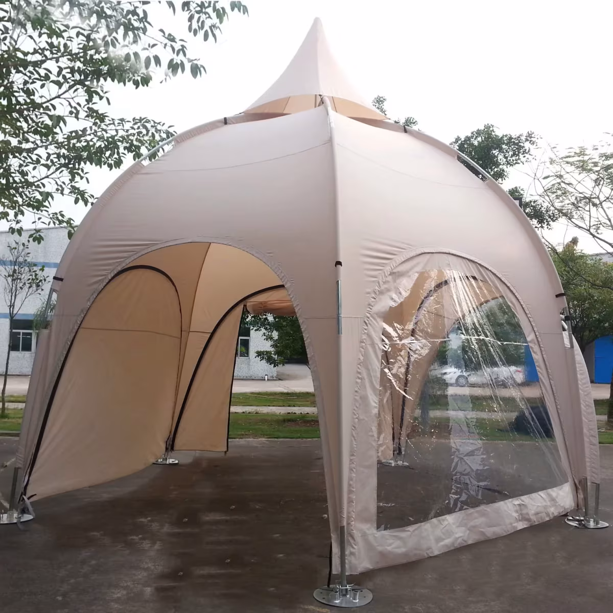 Klassik Dome Zelt Seitenwand 3m in Sand