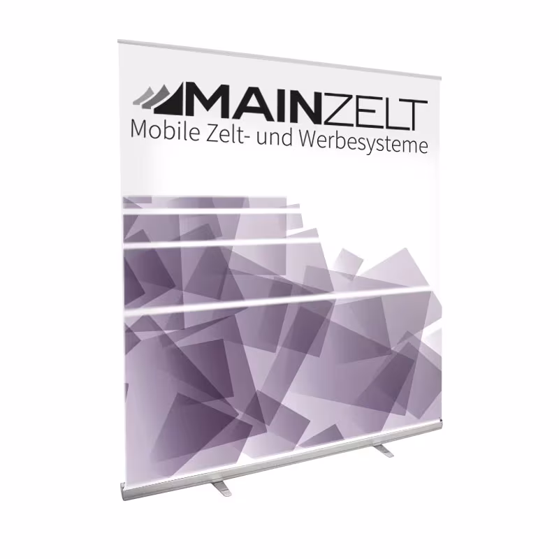 RollUp XXL 200 cm breit mit grafischem Musterdruck in Violett, Frontansicht