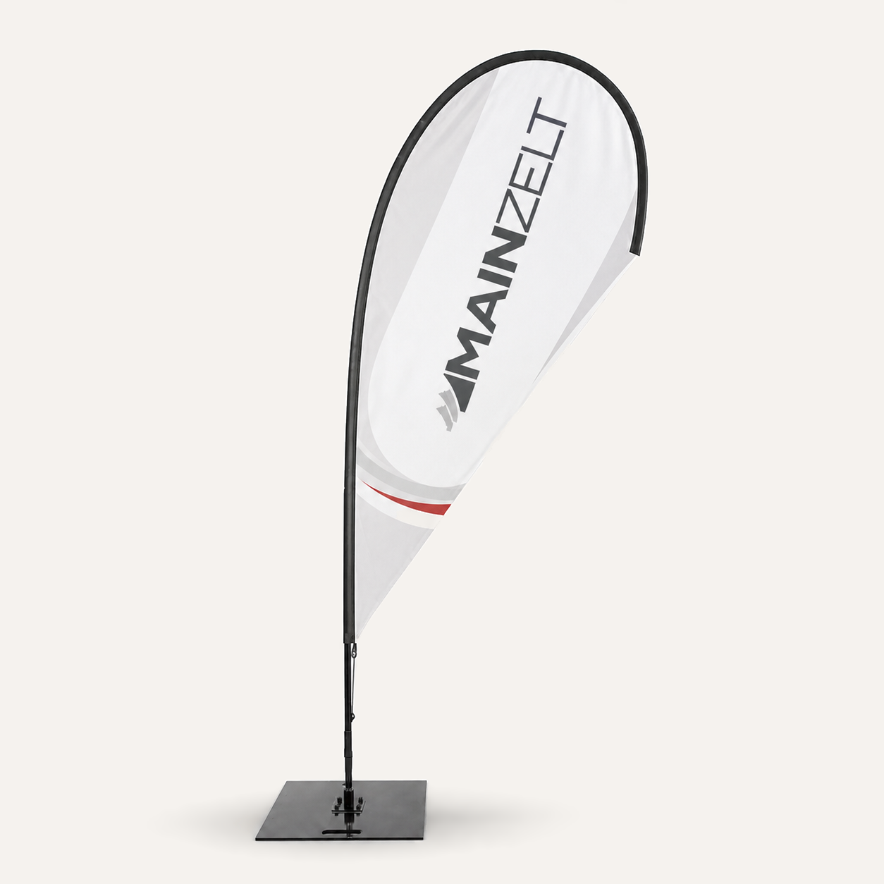 Beachflag Tropfen 260 inkl. Glasfaser Mast