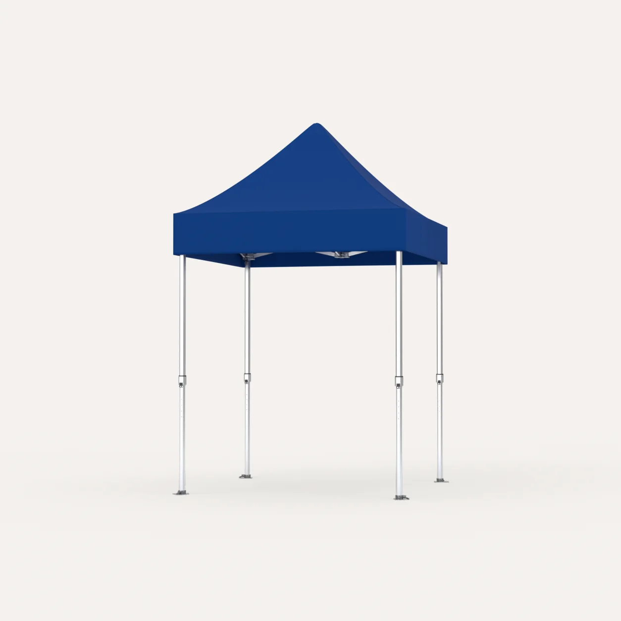 Faltpavillon Premium Hex57 2 × 2 m, Dach Dunkelblau, Studioansicht