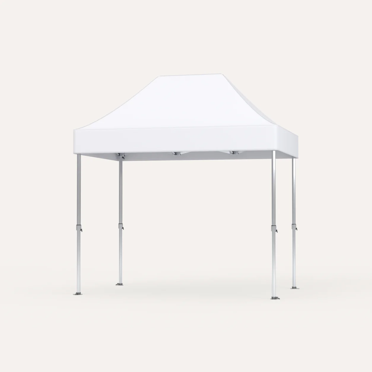 Faltpavillon Premium Hex57 2 × 3 m, Dach Weiß, Studioansicht
