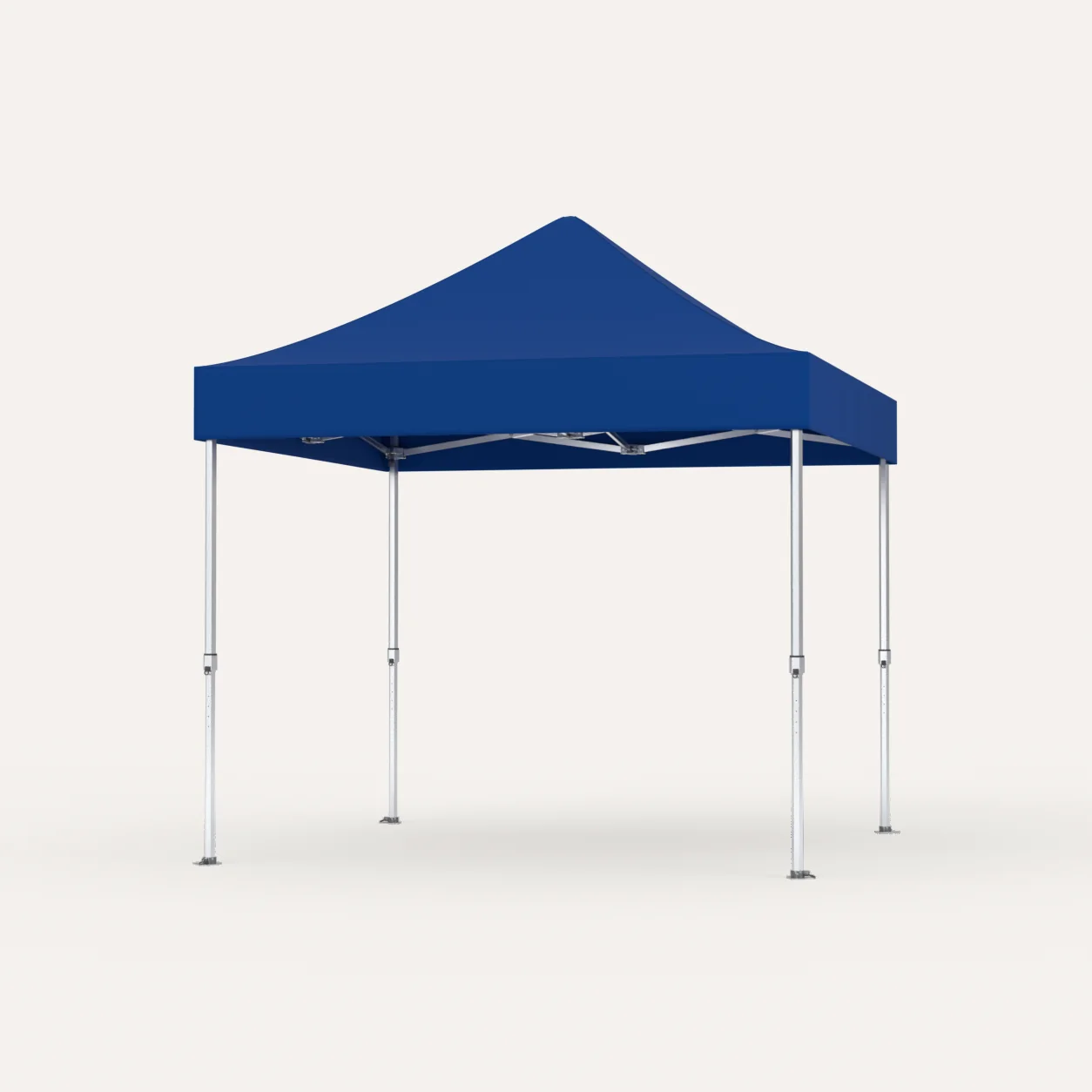Faltpavillon Premium Hex57 3 × 3 m, Dach Dunkelblau, Studioansicht