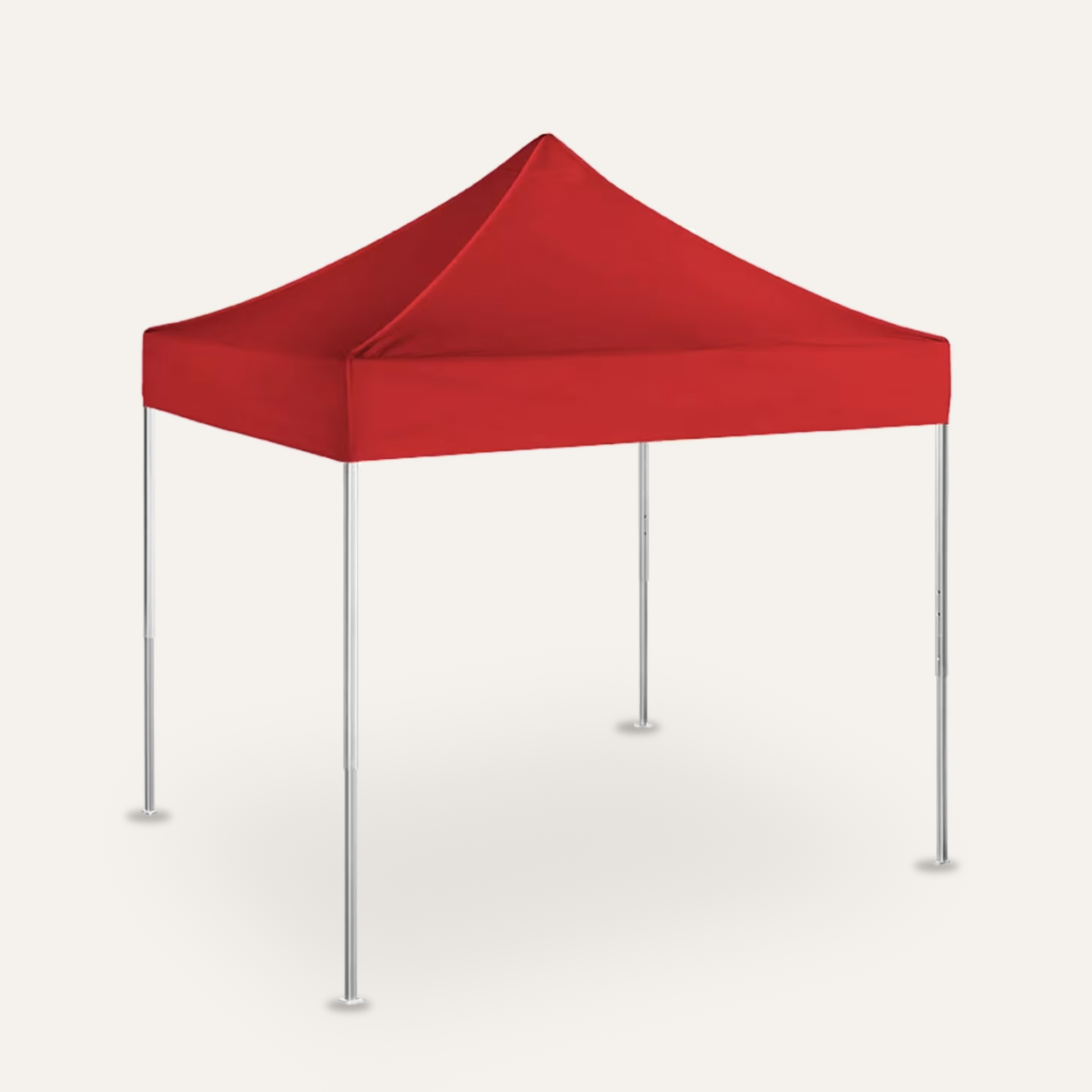 Marktzelt 3 × 3 m mit rotem Dach
