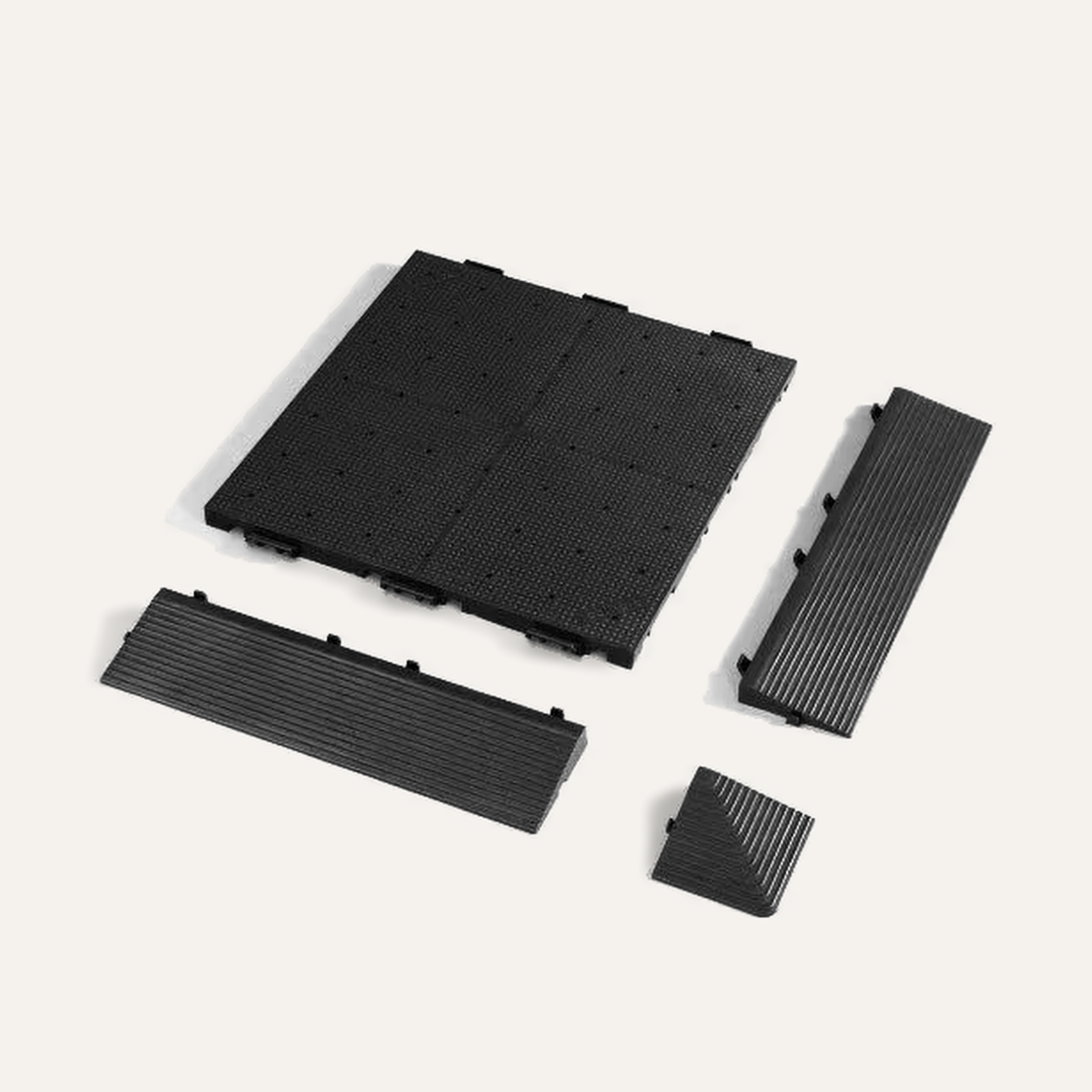 Zeltboden Set für Faltzelt 3x3m - gelochte Bodenplatten Kombination